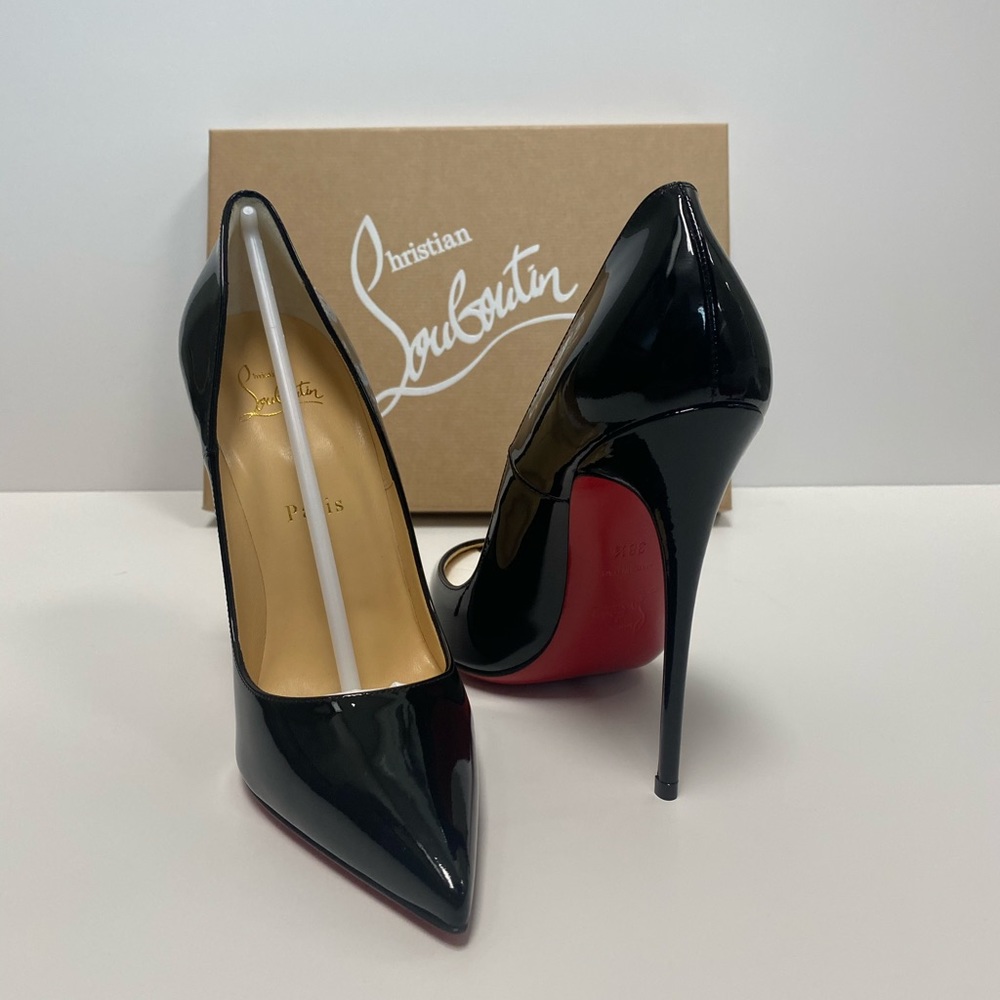 Christian Louboutin So Kate Patent Black Pumps